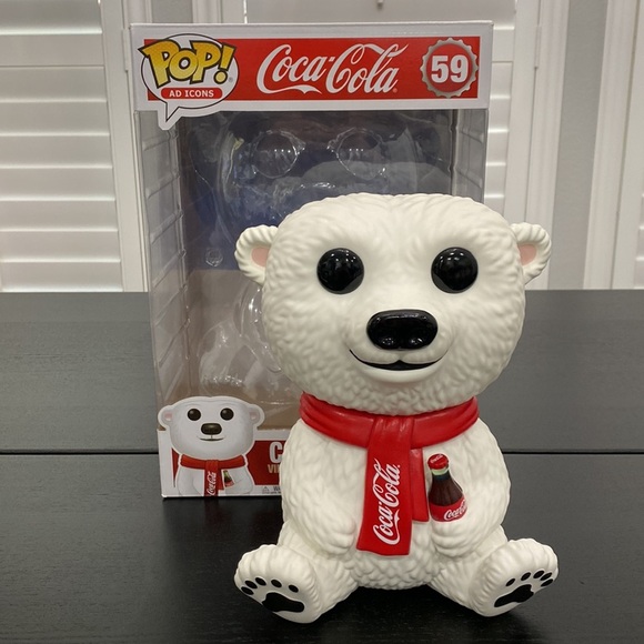 Funko Coca Cola Polar Bear Super Sized 10" POP! Vinyl Figure Limited Edition - Picture 2 of 13